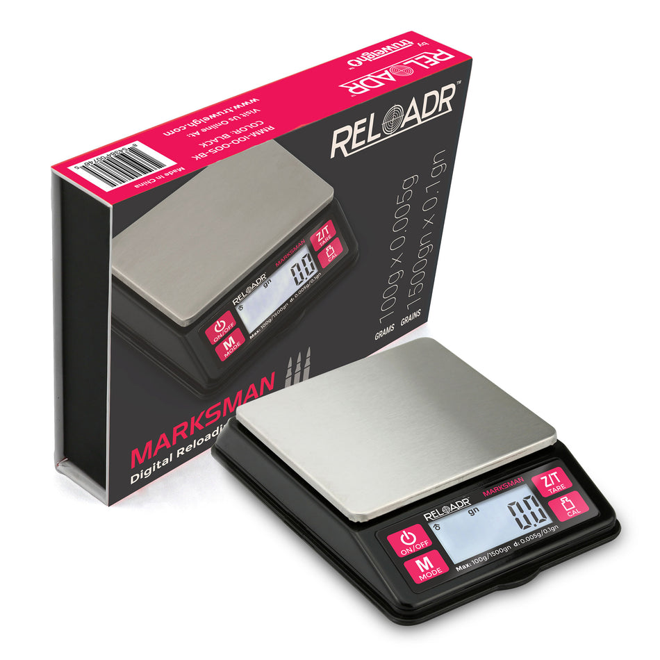 Truweigh Marksman Digital Reloading Scale - 100g x 0.005g - Black