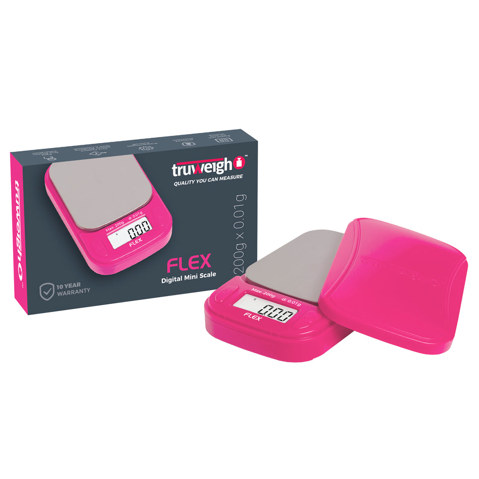 Truweigh Flex Mini Scale – 200g x 0.01g - Pink