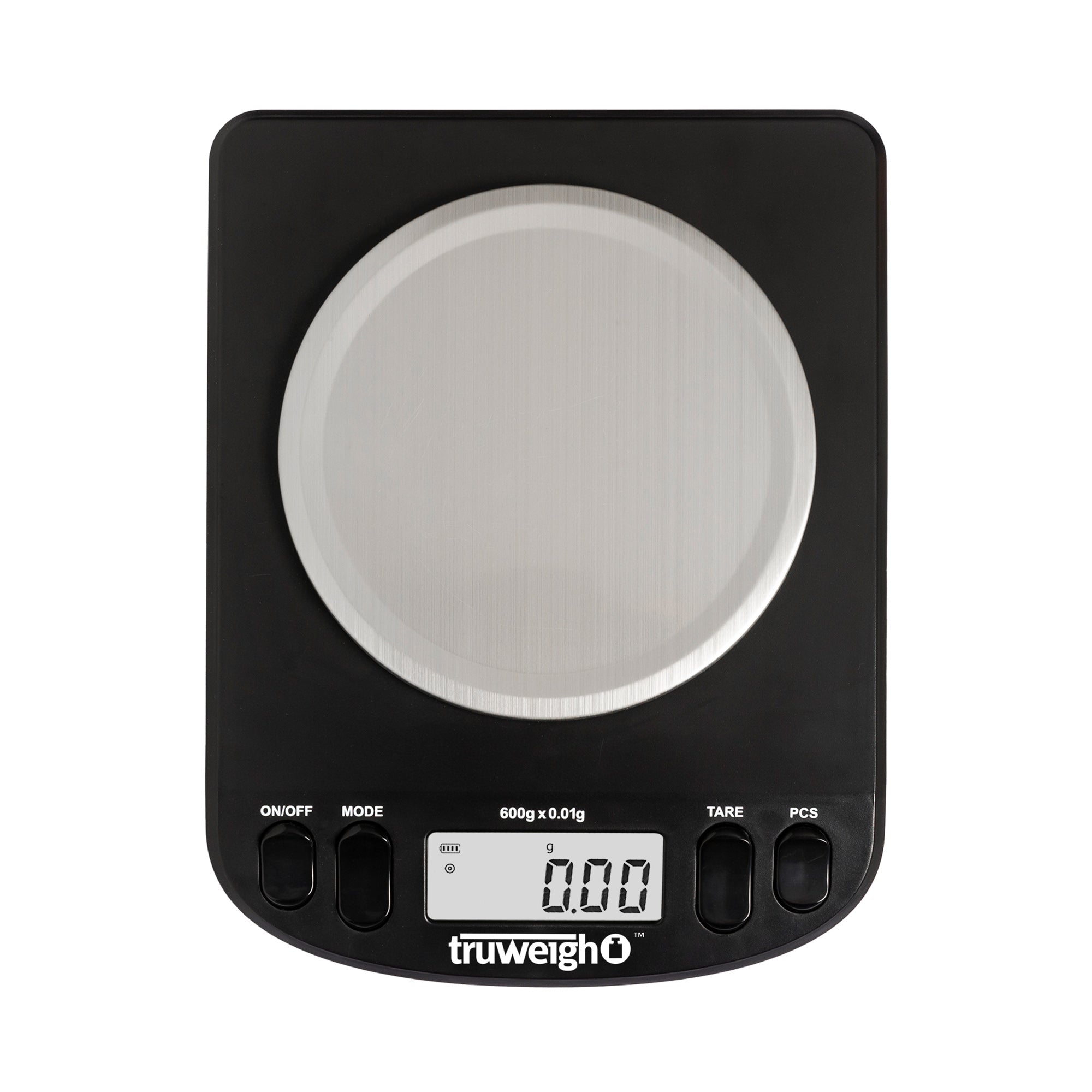 Truweigh Intrepid Series Black Compact Bench Scale w/ Calibration Weig