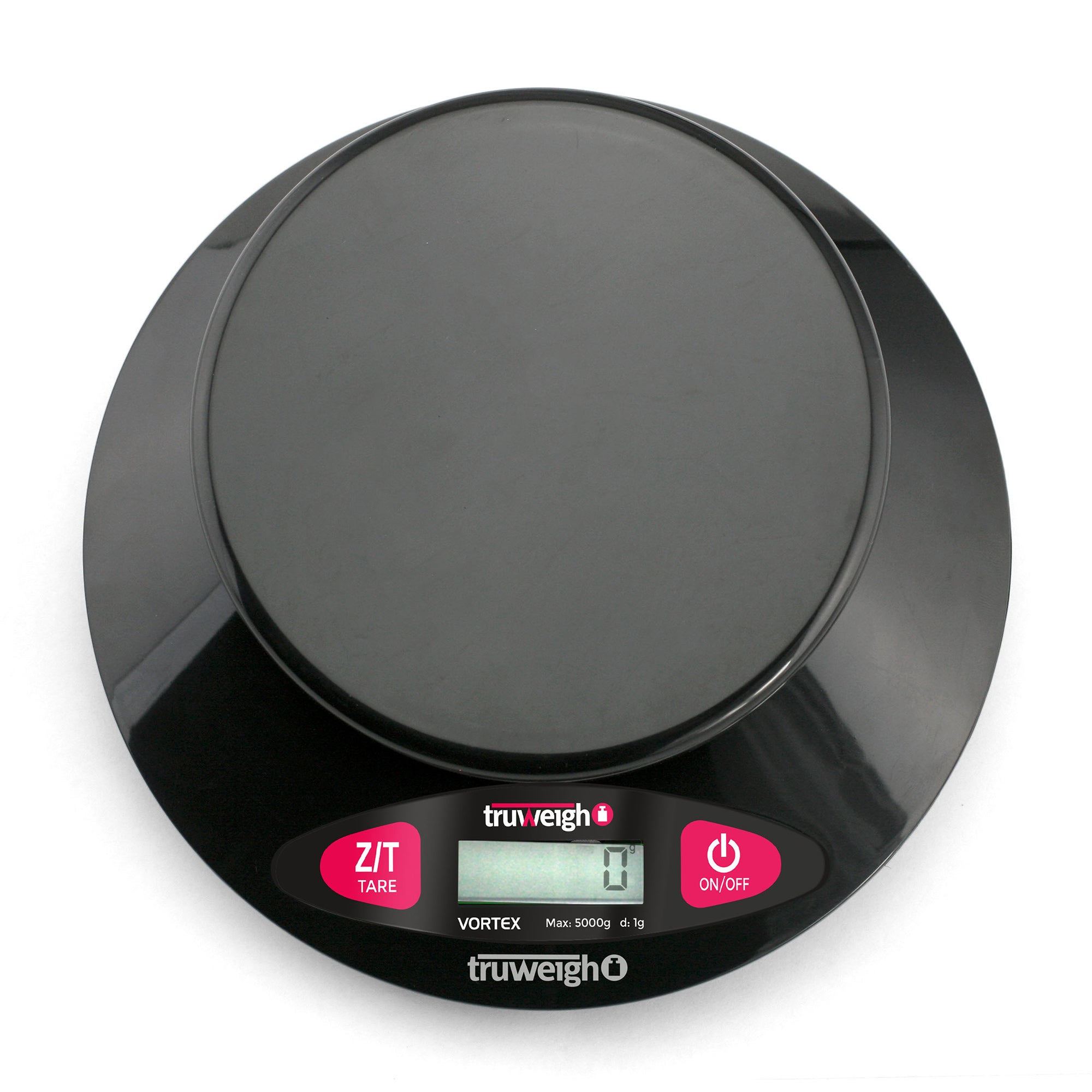 Truweigh Vortex Digital Kitchen Bowl Scale - 5000g x 1g - Black