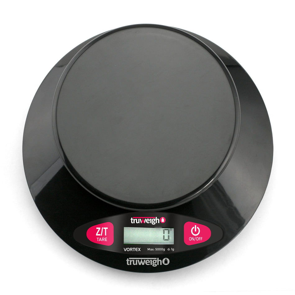 Truweigh Vortex Digital Bowl Scale - 5000g x 1g - Black