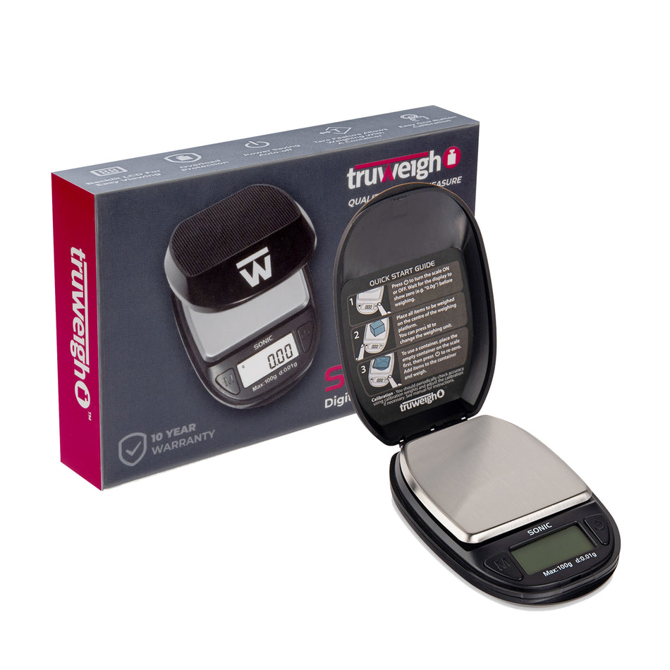 Truweigh Sonic Scale - 100g x 0.01g - Black