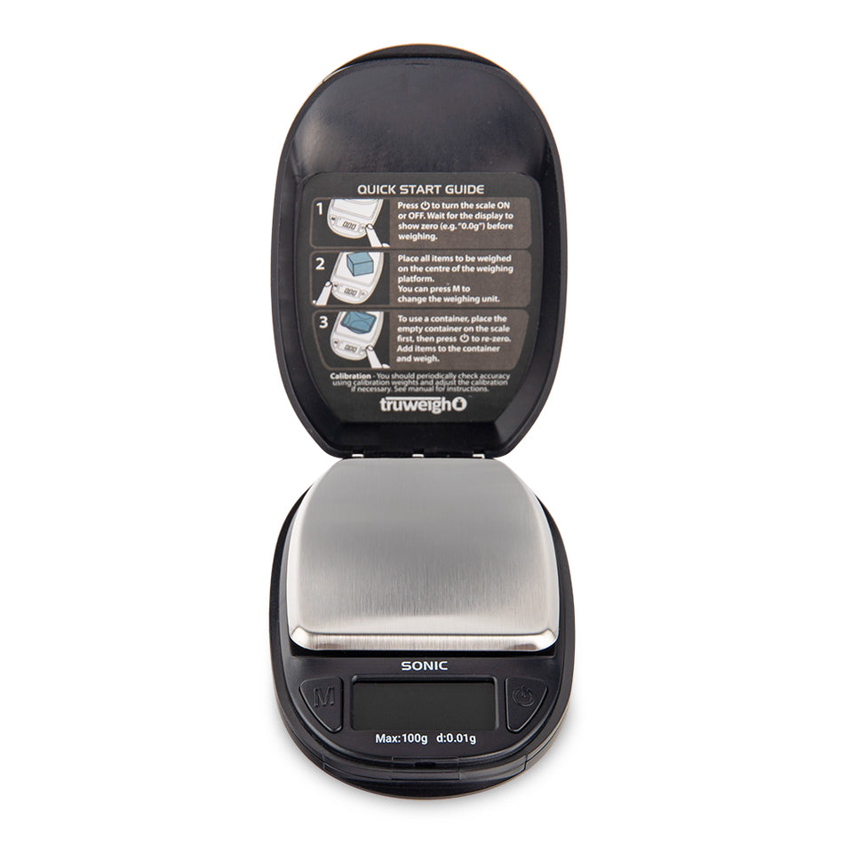 Truweigh Sonic Scale - 100g x 0.01g - Black