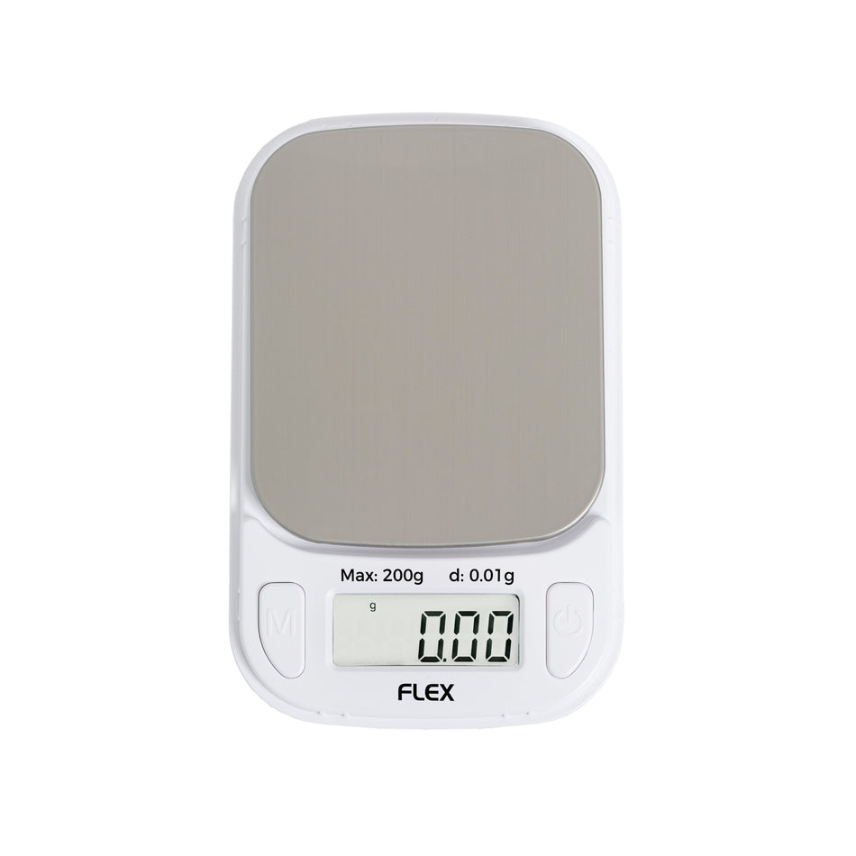 Truweigh Flex Mini Scale – 200g x 0.01g - White