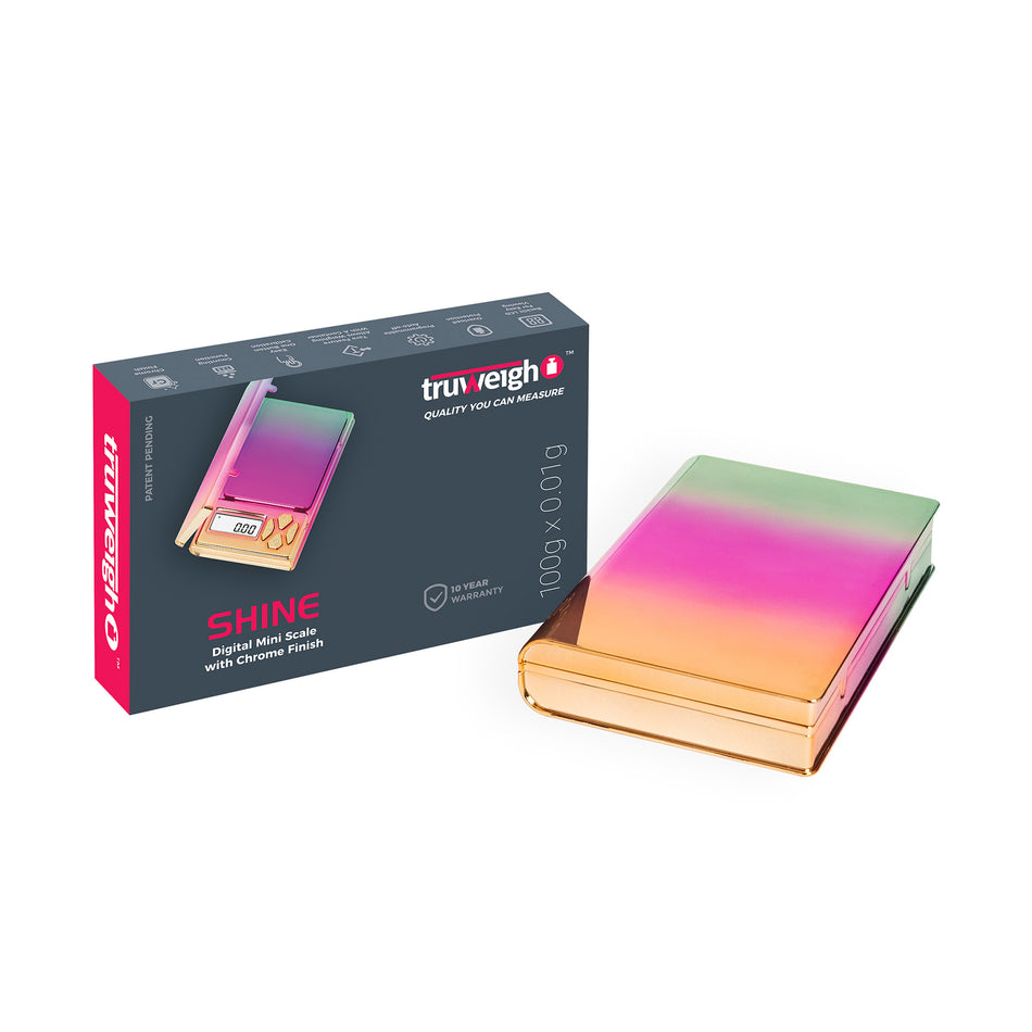 Truweigh Shine Scale - 100g x 0.01g - Rainbow