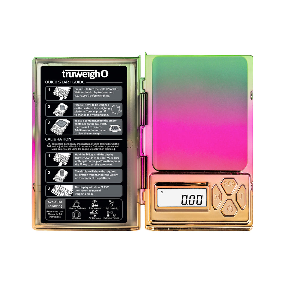 Truweigh Shine Scale - 100g x 0.01g - Rainbow