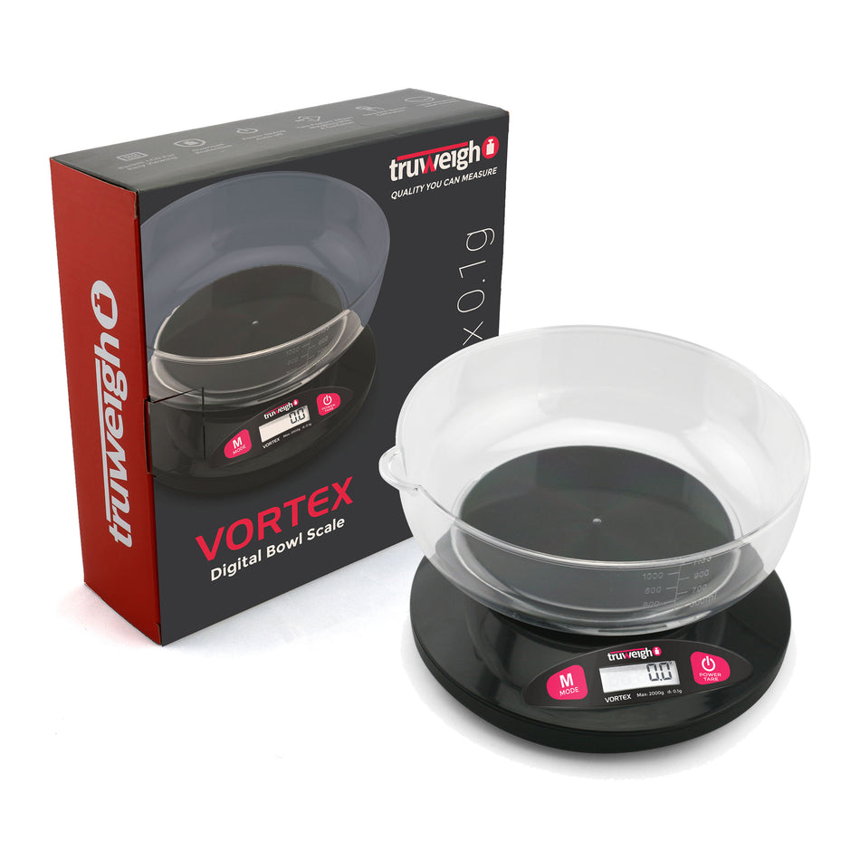 Truweigh Vortex Digital Bowl Scale 2000G X 0.1G - Black – Dispensary Supply