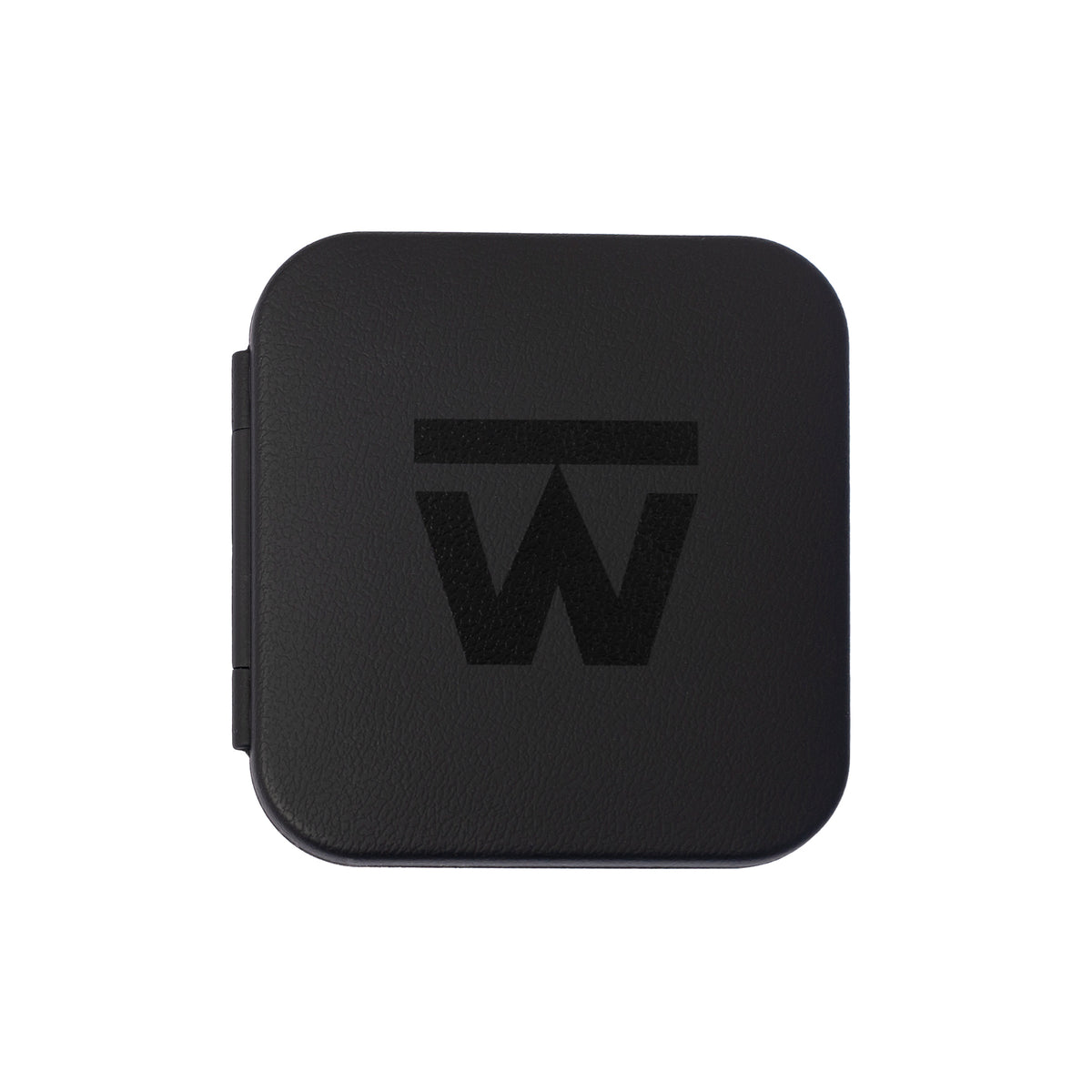 The black Truweigh Note pocket scale is shown closed