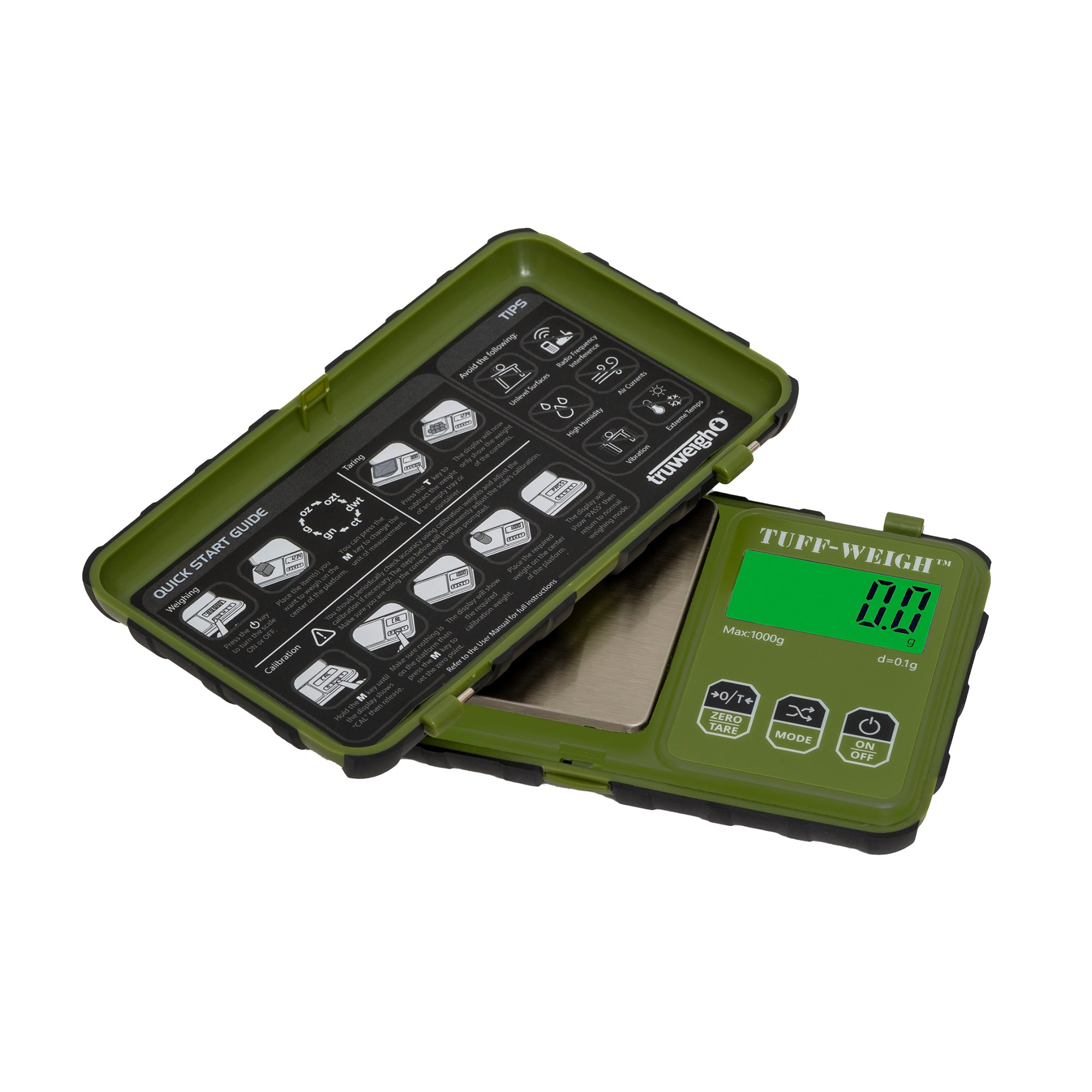 Truweigh Tuff-Weigh Digital Mini Scale - 1000g / 0.1g