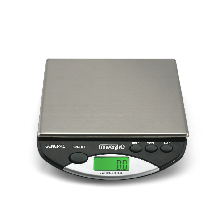 Truweigh General Compact Bench Scale 3000G X 0.1G - Black