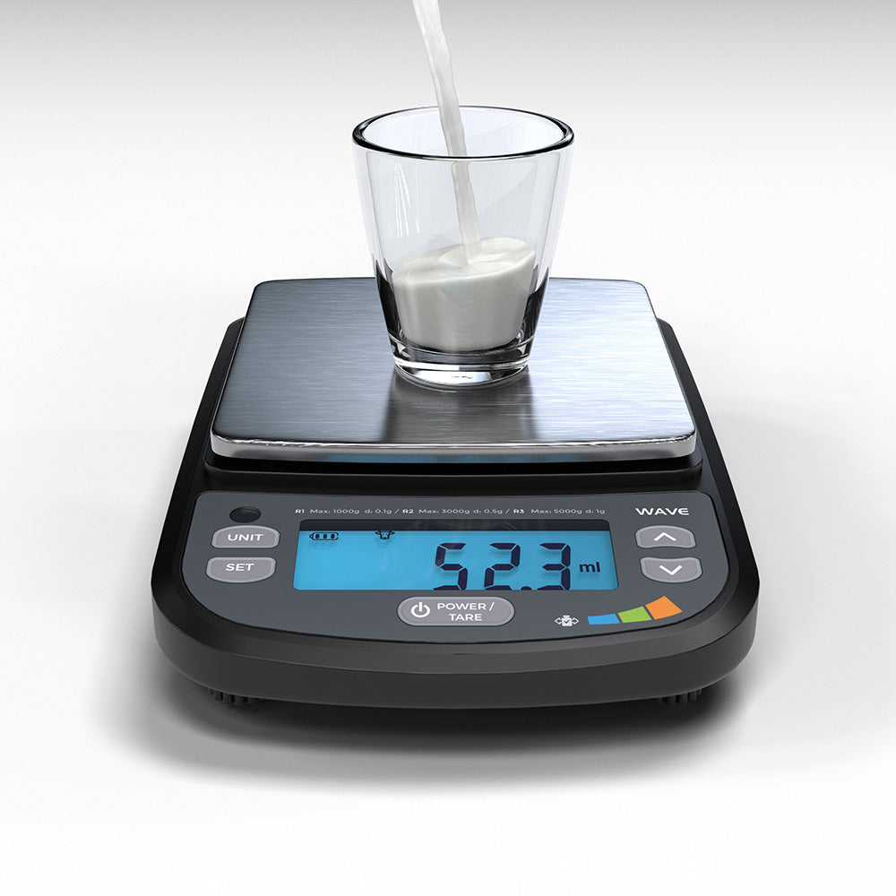 Truweigh Wave IP65 Rated Washdown Bench Scale / Black