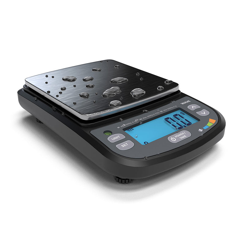 Truweigh Wave IP65 Rated Washdown Bench Scale / Black